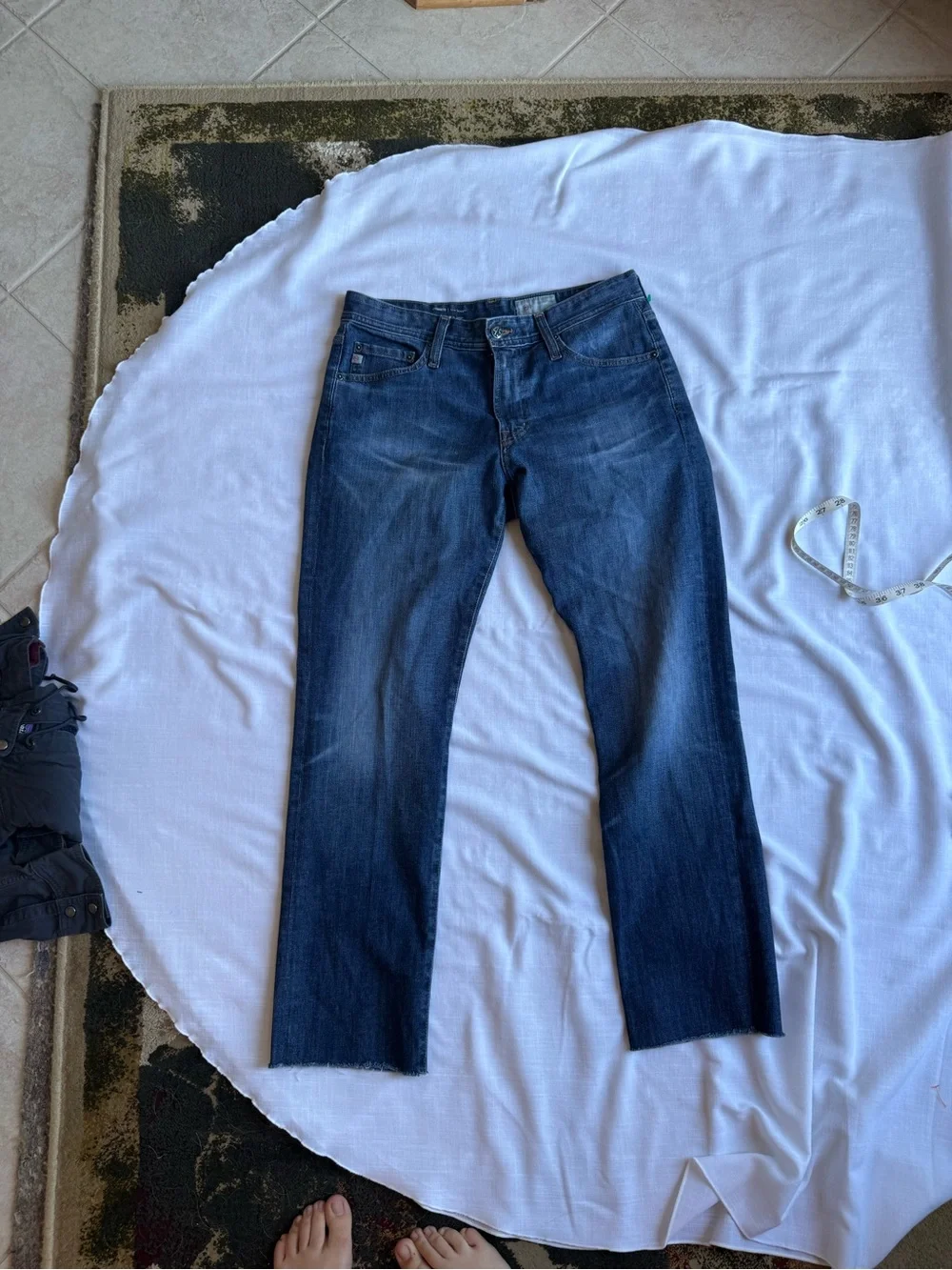 Ag Adriano Goldschmied Men's Dark Indigo Straight Jeans